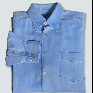Martin Gordon Ocean Silk/Cotton shirt size…